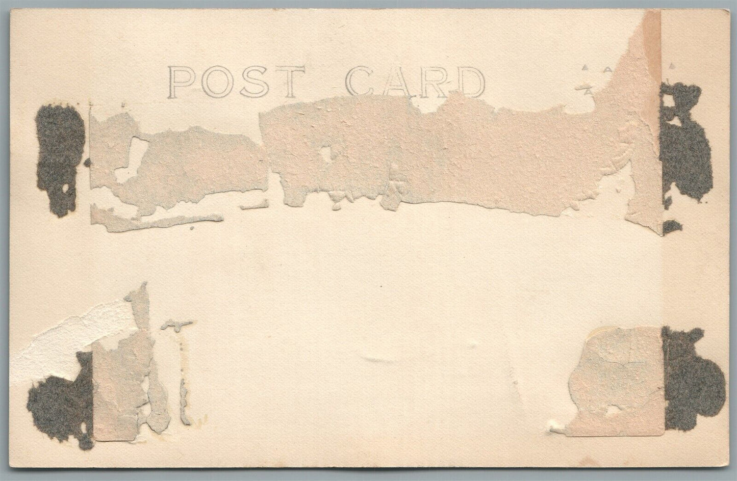 BIG BERTHA GUN on RAILROAD PLATFORM WWI ERA ANTIQUE REAL PHOTO POSTCARD RPPC