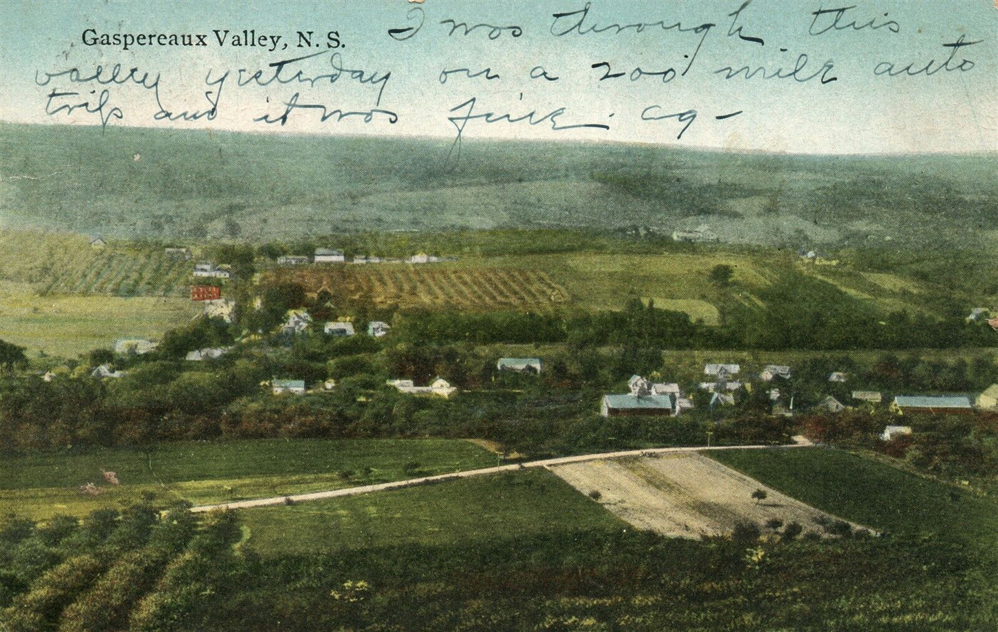 GASPEREAUX VALLEY N.C. CANADA ANTIQUE POSTCARD