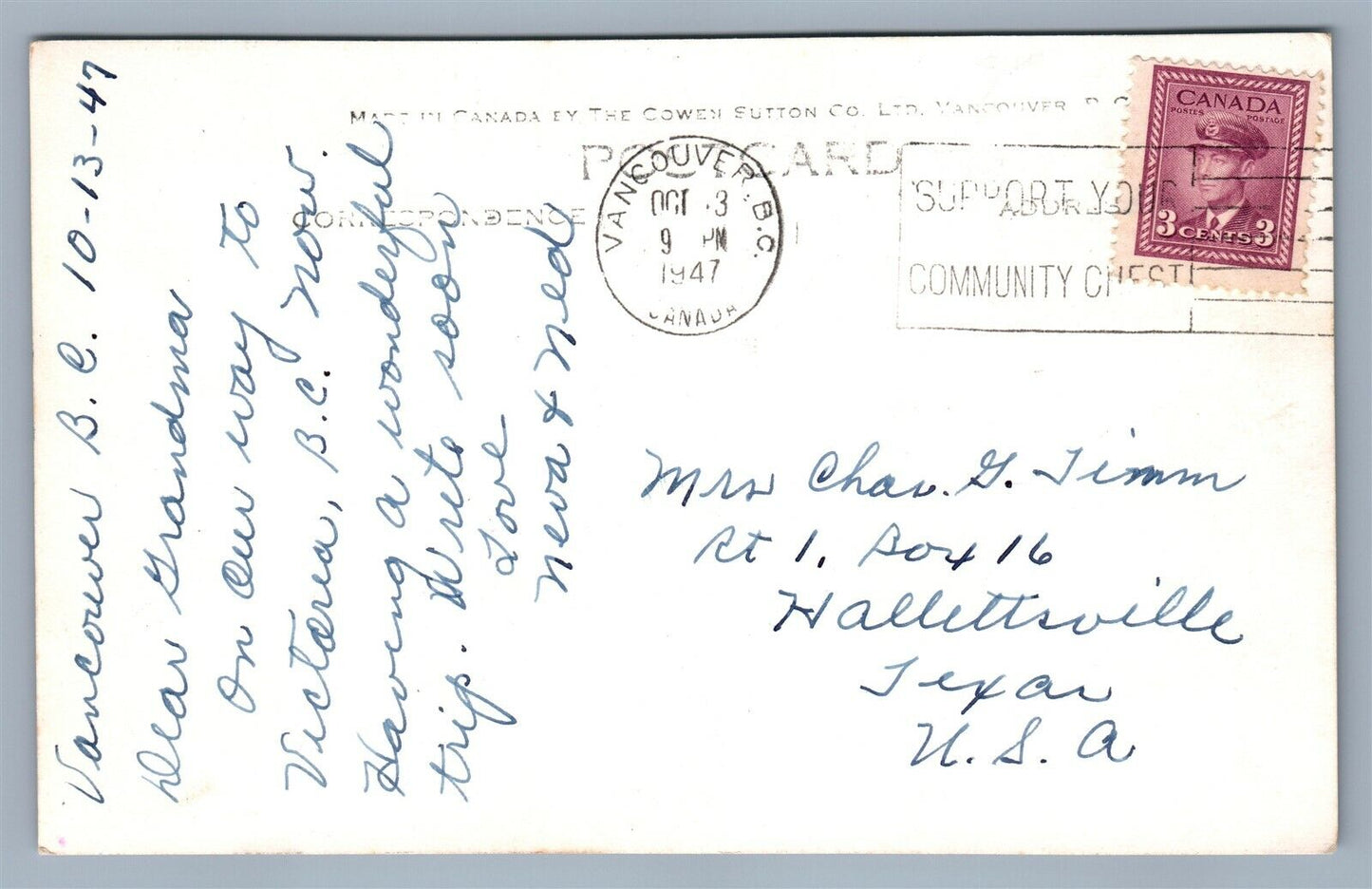 VANCOUVER CANADA BROCKTON LIGHTHOUSE ANTIQUE REAL PHOTO POSTCARD RPPC EMPRESS