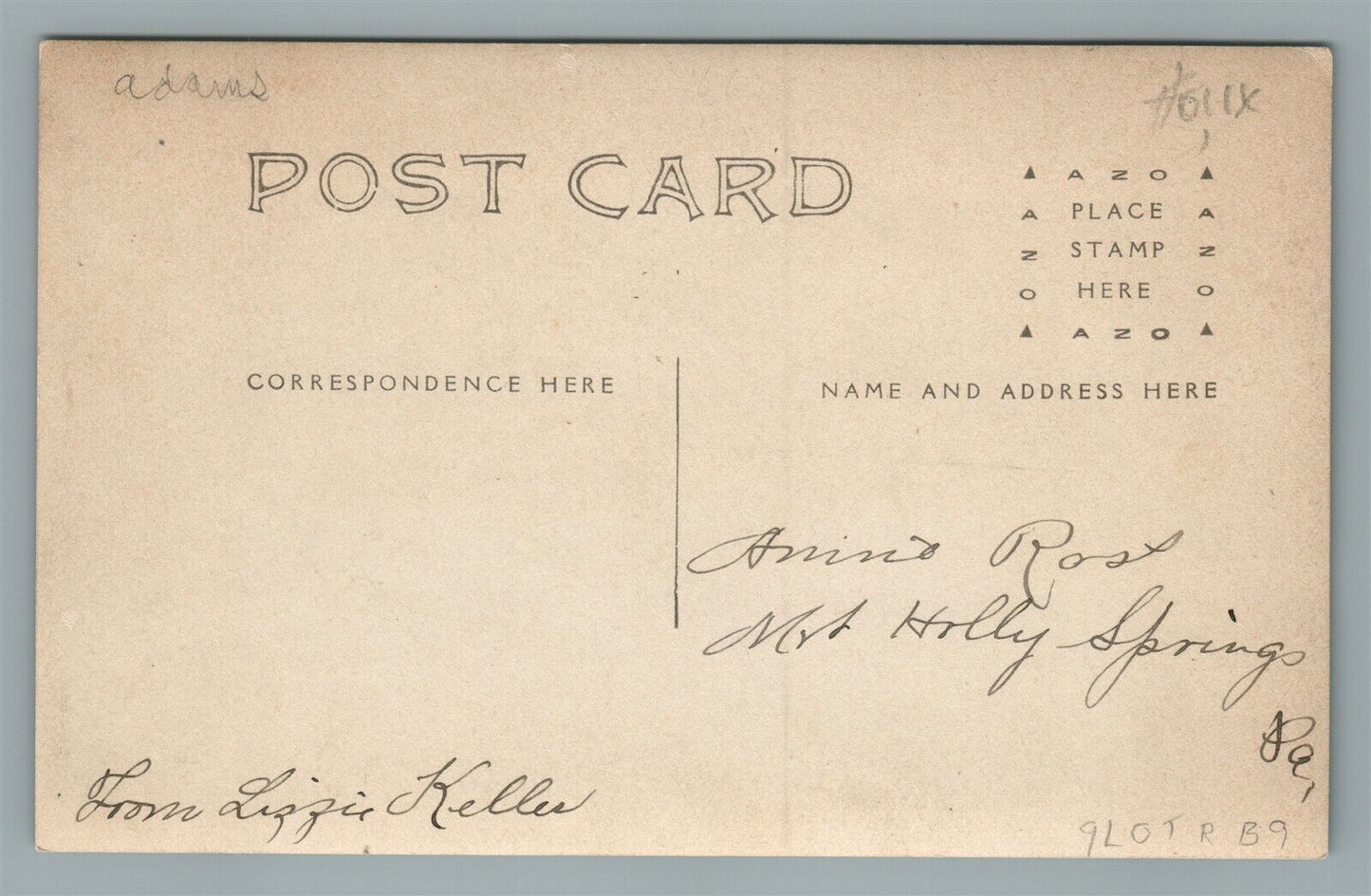 BENDERSVILLE PA RAILROAD STREET EAST ANTIQUE REAL PHOTO POSTCARD RPPC