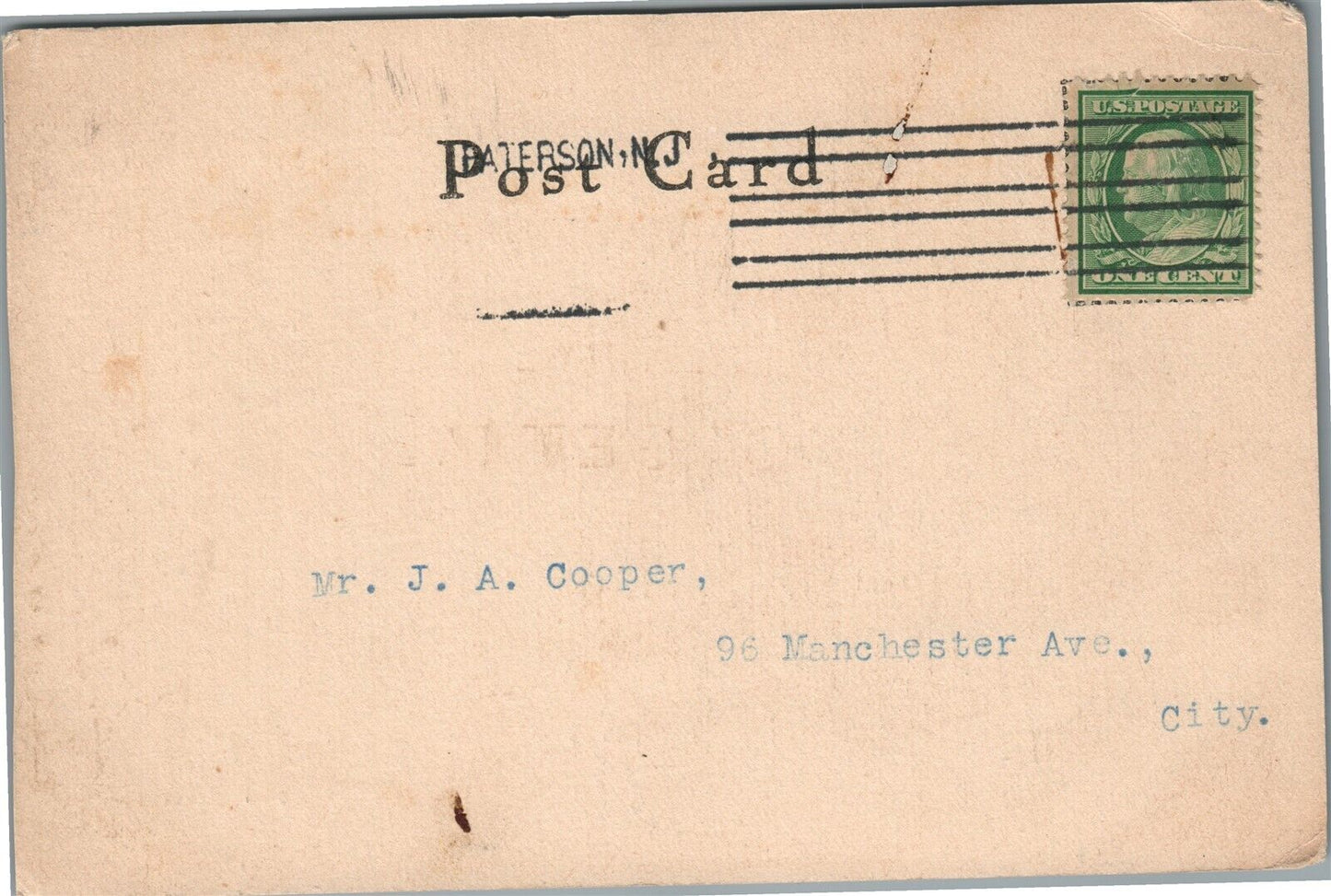 PATERSON NJ SCHOONMAKER & CO. FASHION ADVERTISING ANTIQUE POSTCARD