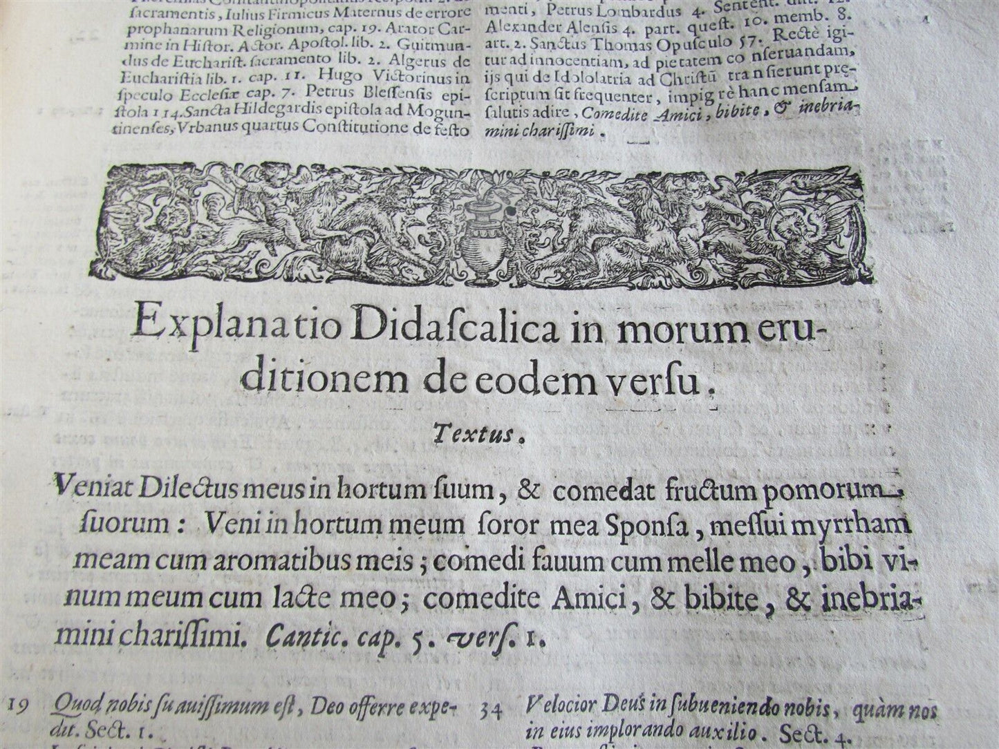 1641 VELLUM BINDING FOLIO COGITATIONES IN SALOMONIS CANTICORUM ANTIQUE