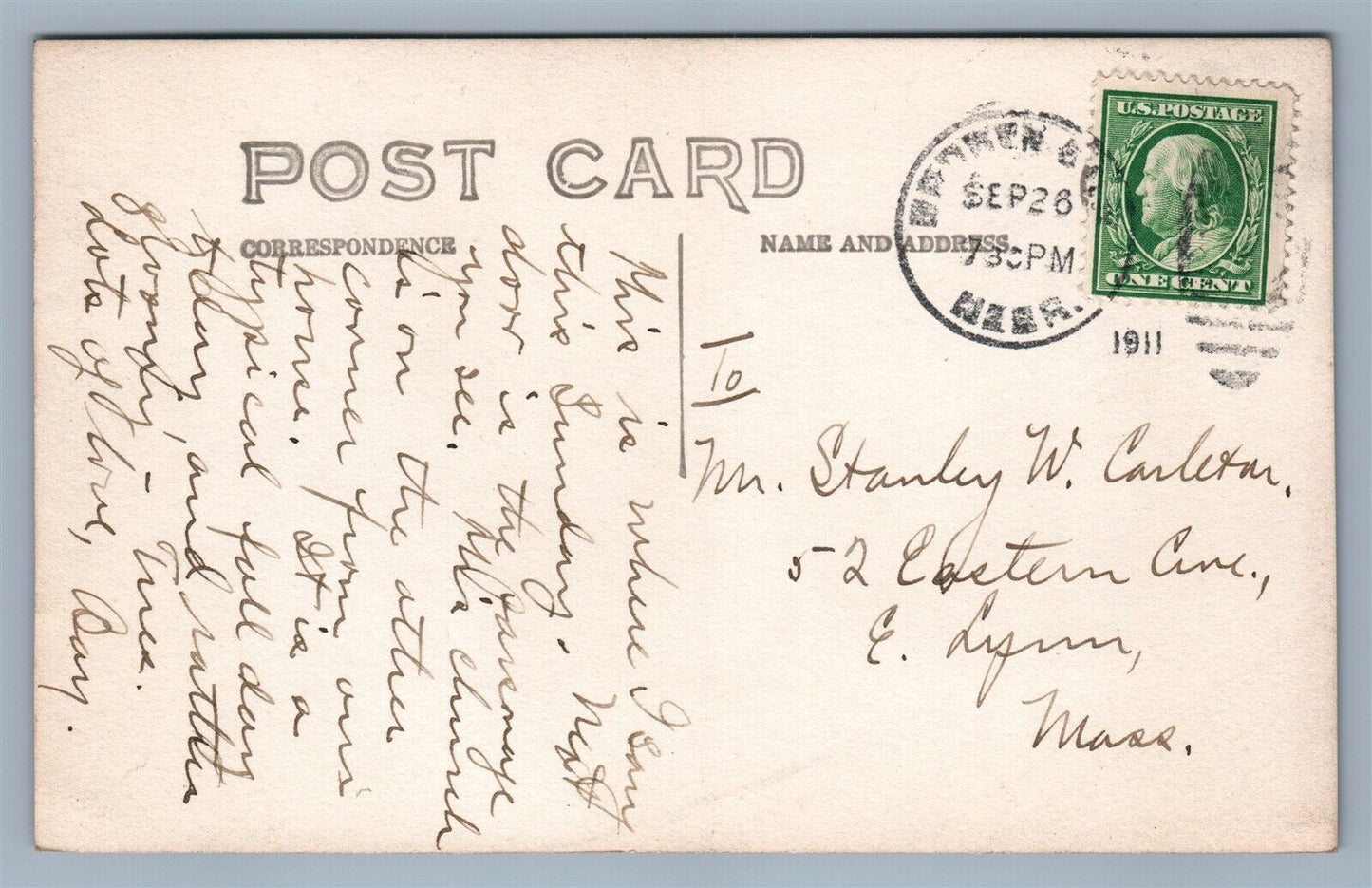 BROKEN BOW NE ST.JOHN'S EPISCOPAL CHURCH 1911 ANTIQUE REAL PHOTO POSTCARD RPPC