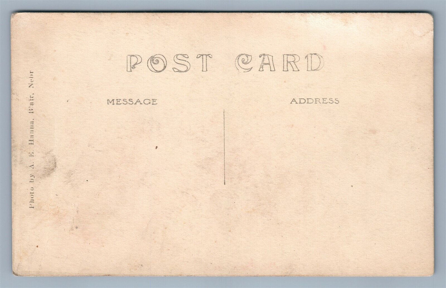 OAKDALE NE AUTO GARAGE STREET SCENE ANTIQUE REAL PHOTO POSTCARD RPPC