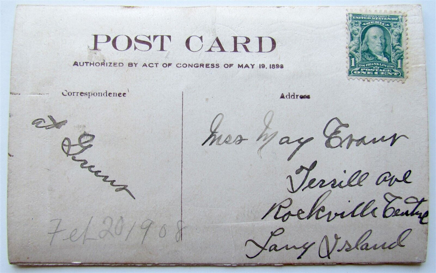 EMBROIDERED ON SILK ANTIQUE POSTCARD BIRTHDAY GREETINGS