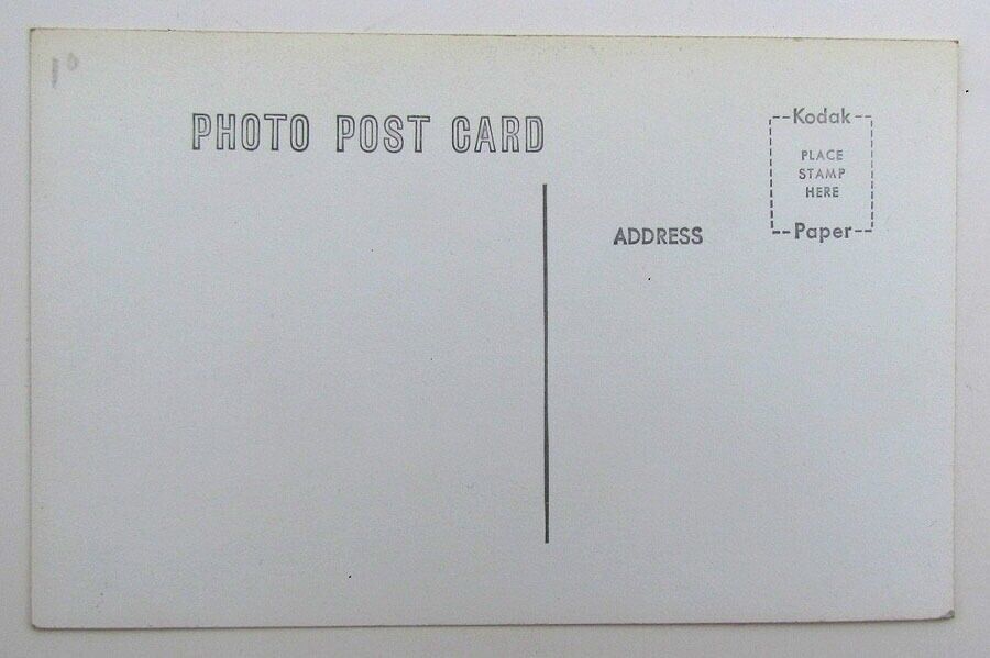 RPPC VINTAGE PHOTO POSTCARD - TRAIN locomotive railroad railway