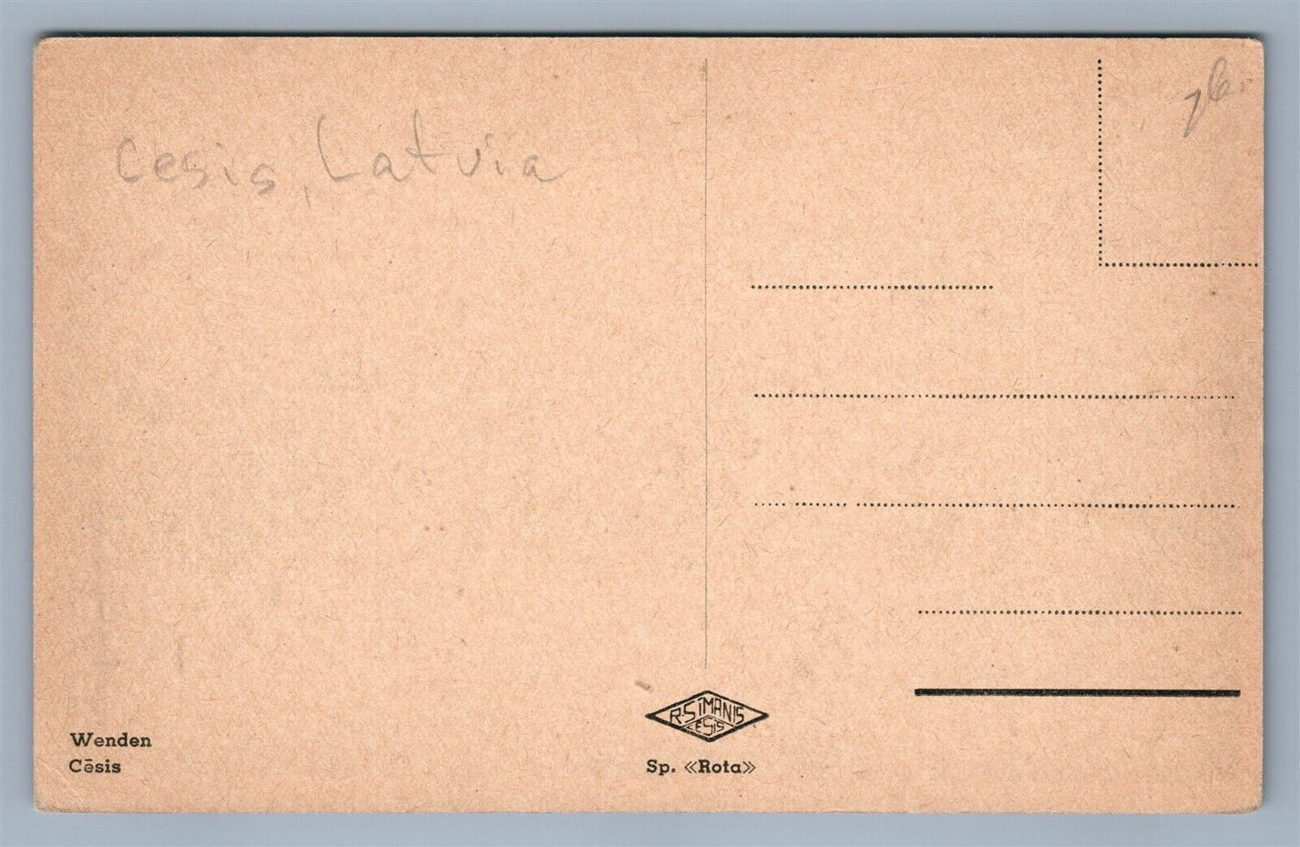 CESIS LATVIA PANORAMA ANTIQUE POSTCARD