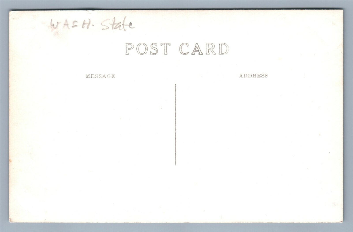 VASHON ISLAND HIGH SCHOOL WA ANTIQUE REAL PHOTO POSTCARD RPPC