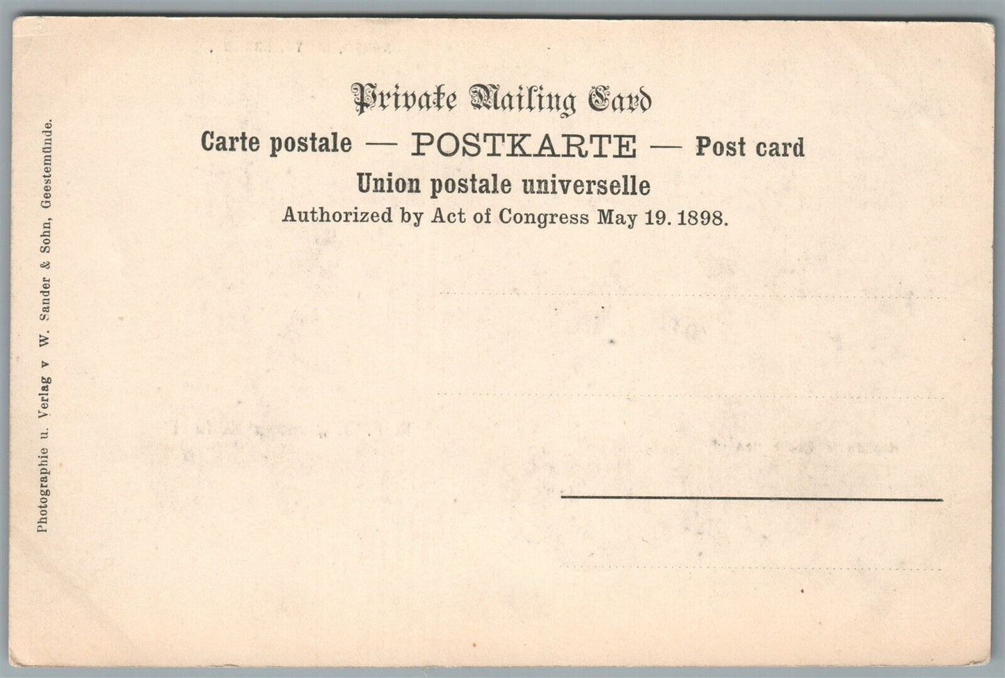 STEAMSHIP GROSSER KURFURST SHIP ANTIQUE POSTCARD