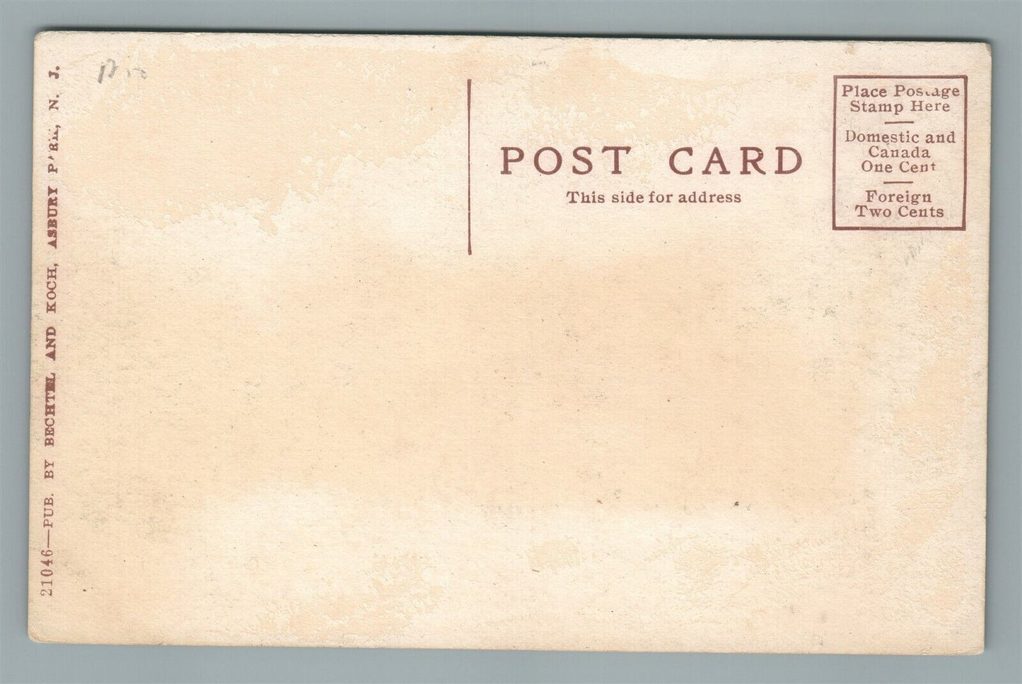 ASBURY PARK NJ RAILROAD STATION RAILWAY DEPOT ANTIQUE POSTCARD