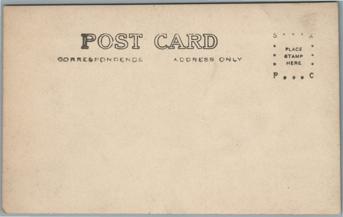 DESTROYED BUILDING ANTIQUE REAL PHOTO POSTCARD RPPC