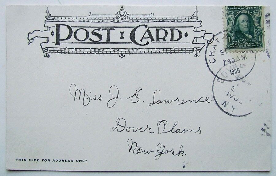 ANTIQUE 1905 UNDIVIDED POSTCARD SCHOOL BUILDINGS CHATHAM NEW YORK N.Y.