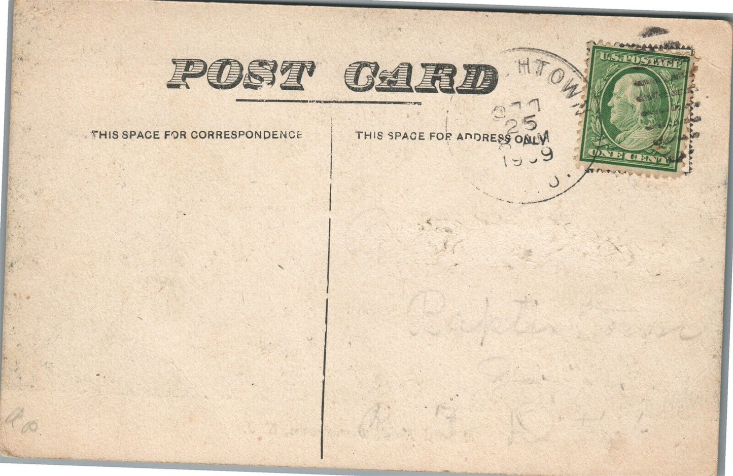 FRENCHTOWN NJ MILFORD ROAD ANTIQUE POSTCARD