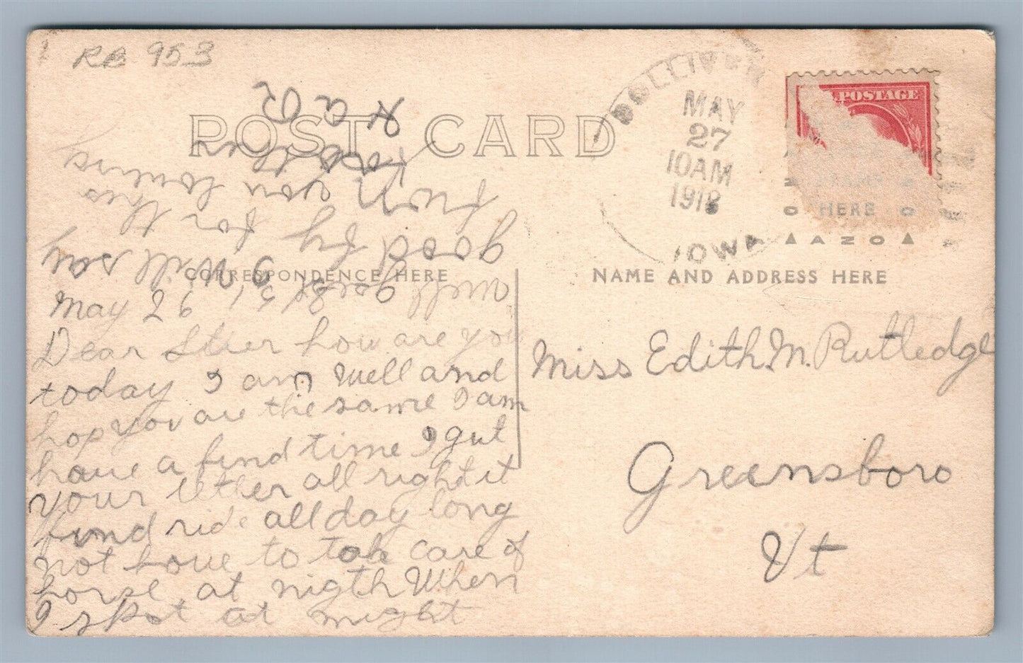 DOLLIVER IA MAIN STREET ANTIQUE REAL PHOTO POSTCARD RPPC