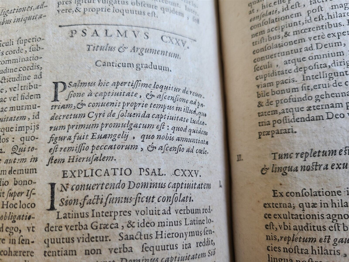 1633 EXPLANATIO in PSALMOS by ROBERTO BELLARMINO antique VELLUM BOUND