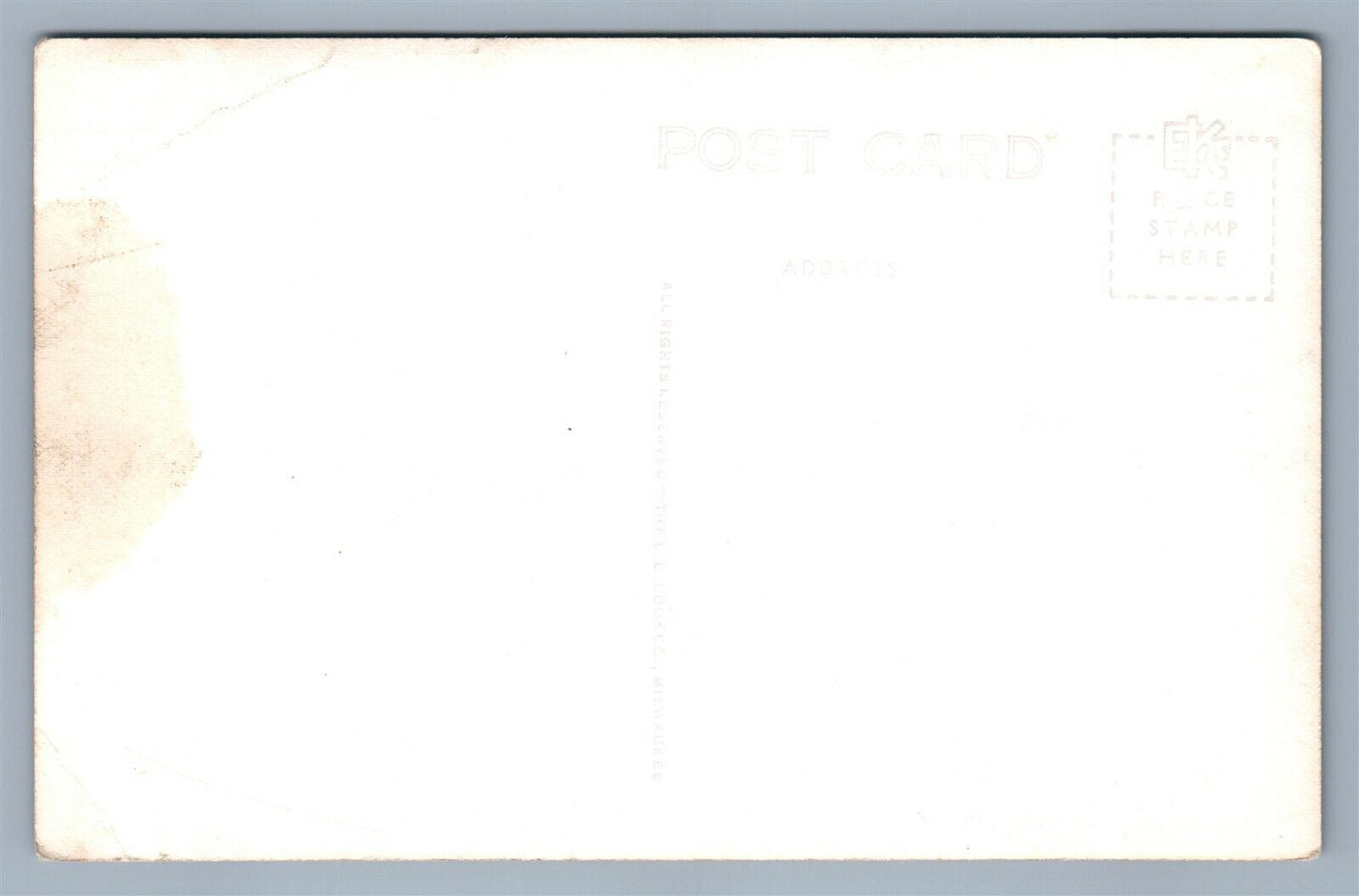 LAND'O'LAKES WI KINGS GATEWAY HOTEL ANTIQUE REAL PHOTO POSTCARD RPPC w/ US FLAG