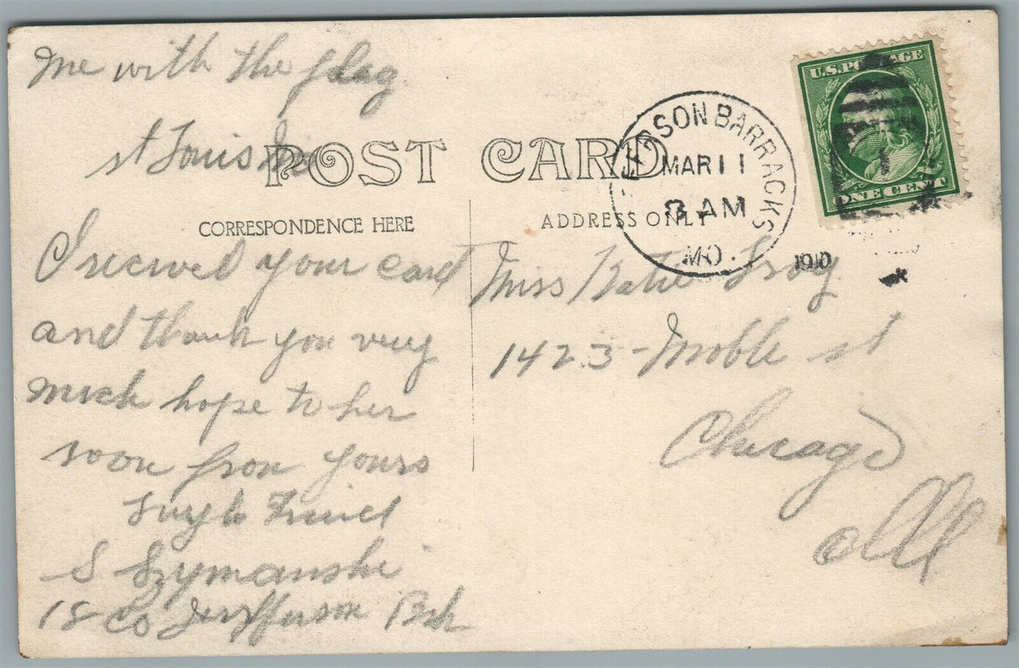 OFFICERS w/ AMERICAN FLAG WWI ERA ANTIQUE REAL PHOTO POSTCARD RPPC