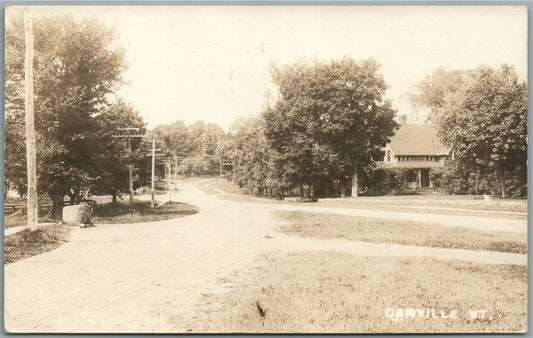 DANVILLE VT STREET SCENE ANTIQUE REAL PHOTO POSTCARD RPPC