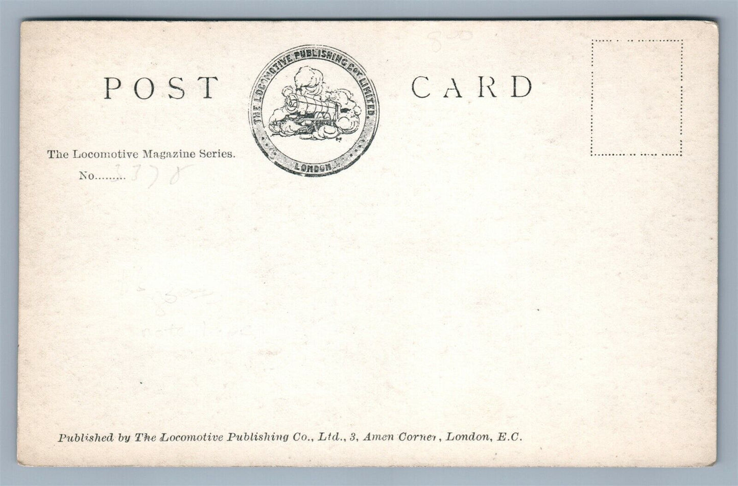 LOCOMOTIVE SERIES BRITISH ANTIQUE REAL PHOTO POSTCARD RPPC railroad railway