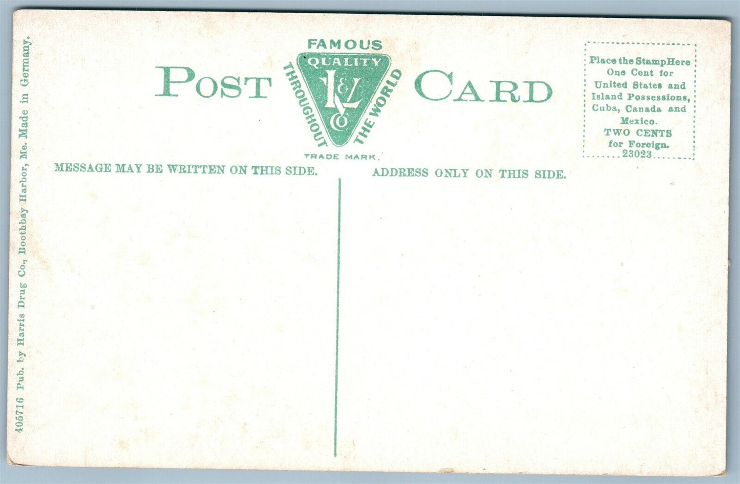 CAPITOL ISLAND ME ANTIQUE POSTCARD