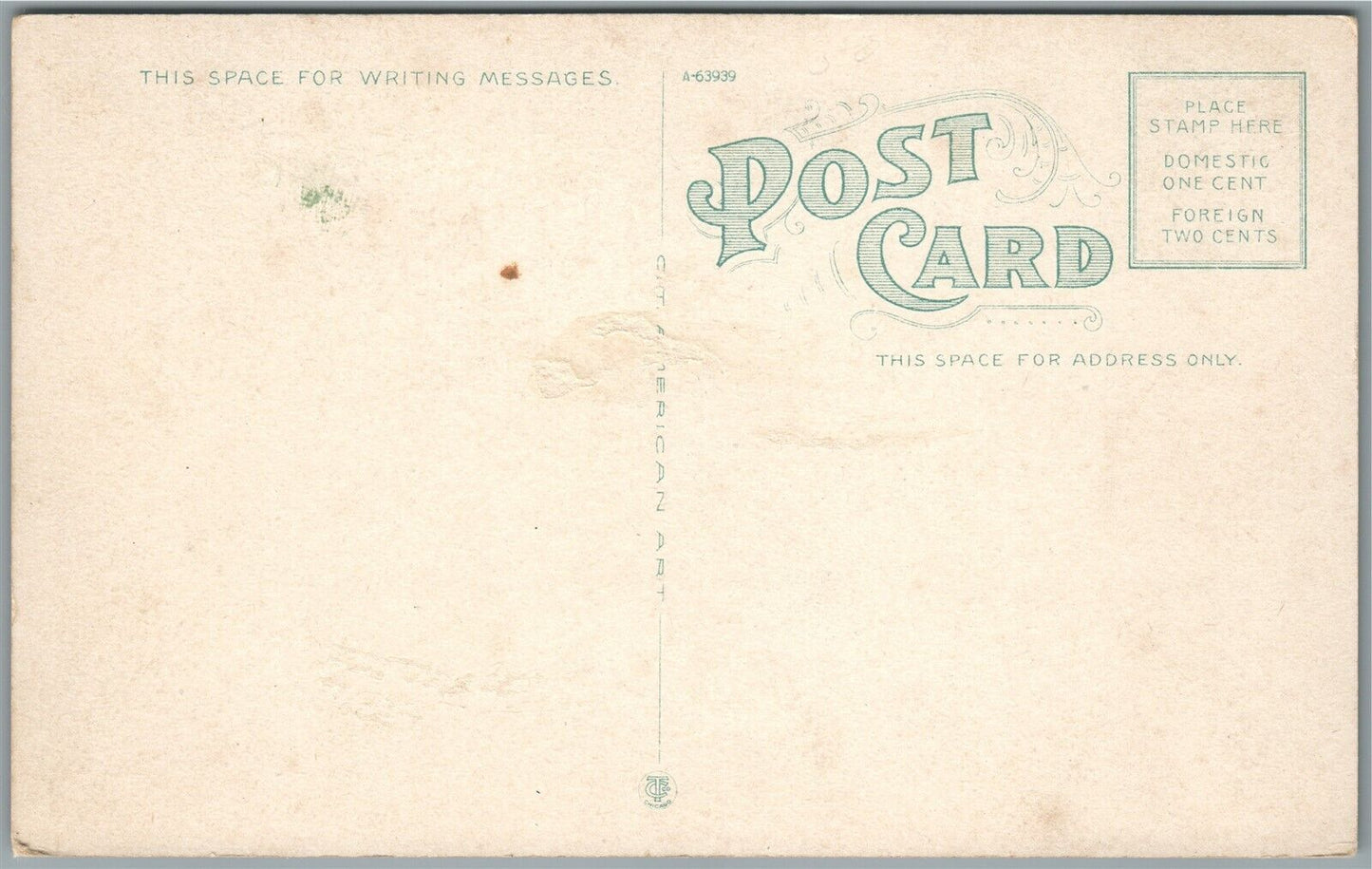 BARRE VT MAIN STREET LOOKING NORTH ANTIQUE POSTCARD