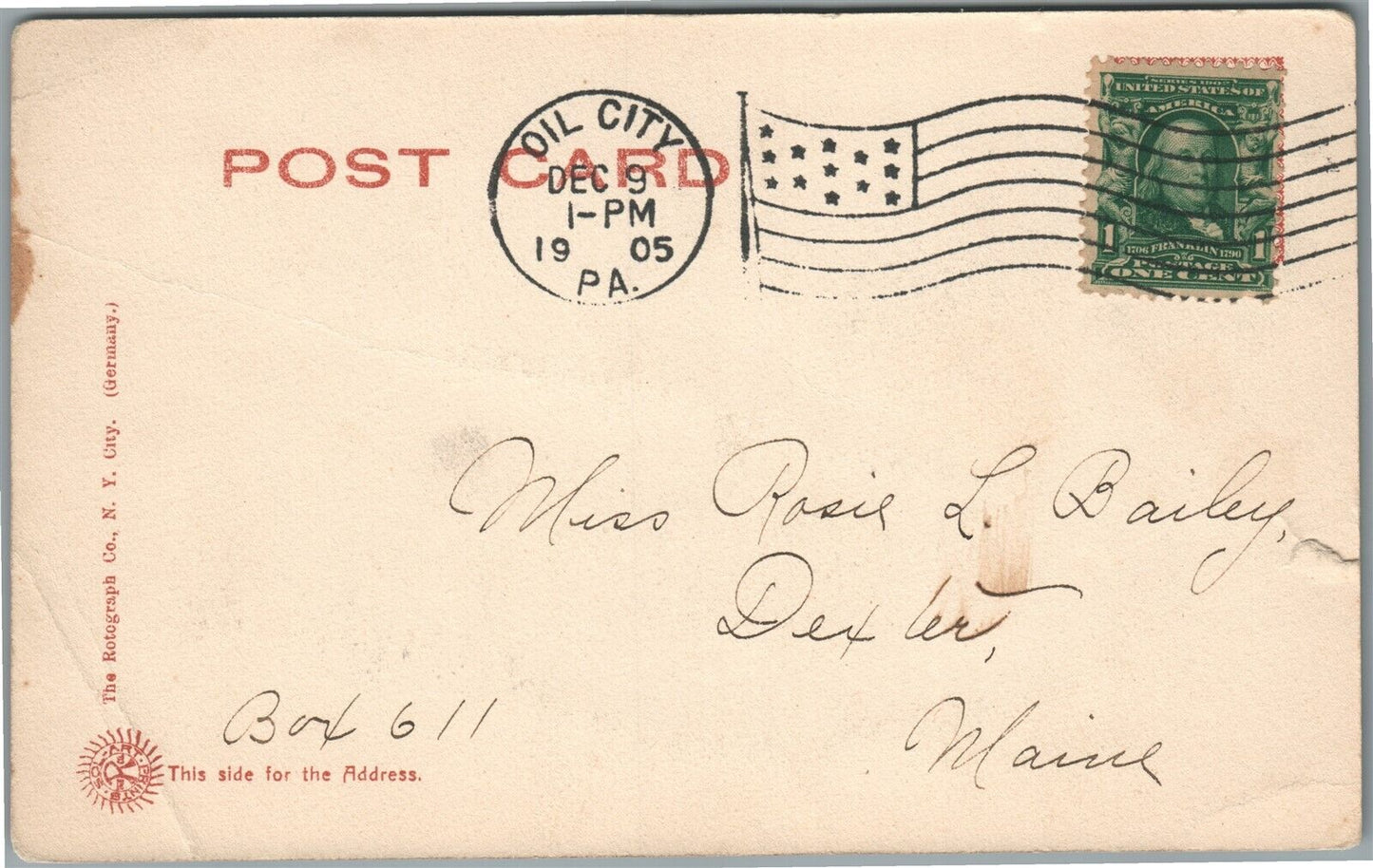 OIL CITY PA THE ARLINGTON ANTIQUE POSTCARD