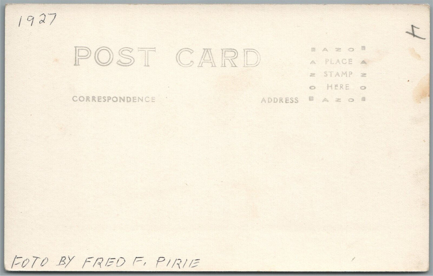 WILLIAMSTOWN VT FIRE STATION OLD HOME WEEK ANTIQUE REAL PHOTO POSTCARD RPPC