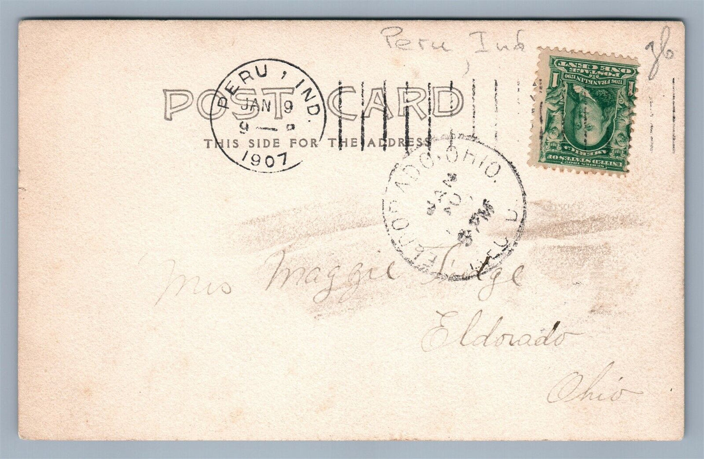 PERU IND HOUSE ANTIQUE REAL PHOTO POSTCARD RPPC