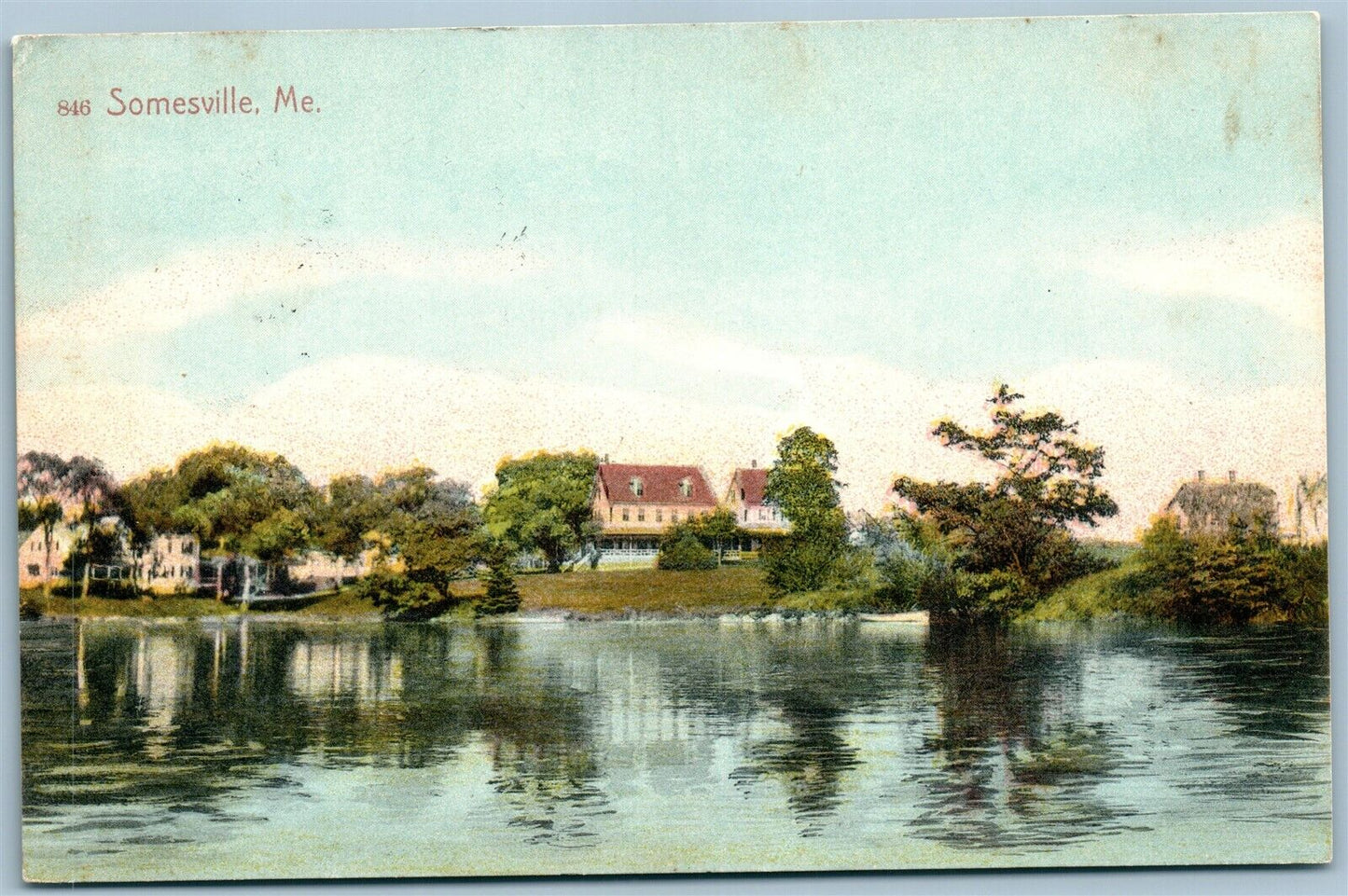 SOMERVILLE ME ANTIQUE POSTCARD