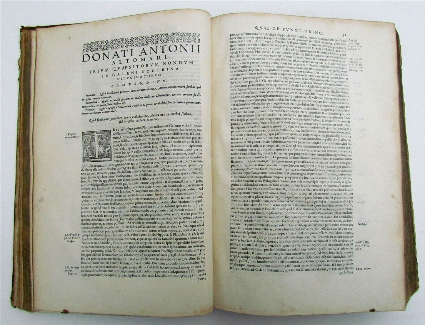 1574 MEDICAL TREATISE DONATI ALTOMARE antique VELLUM BOUND FOLIO rare