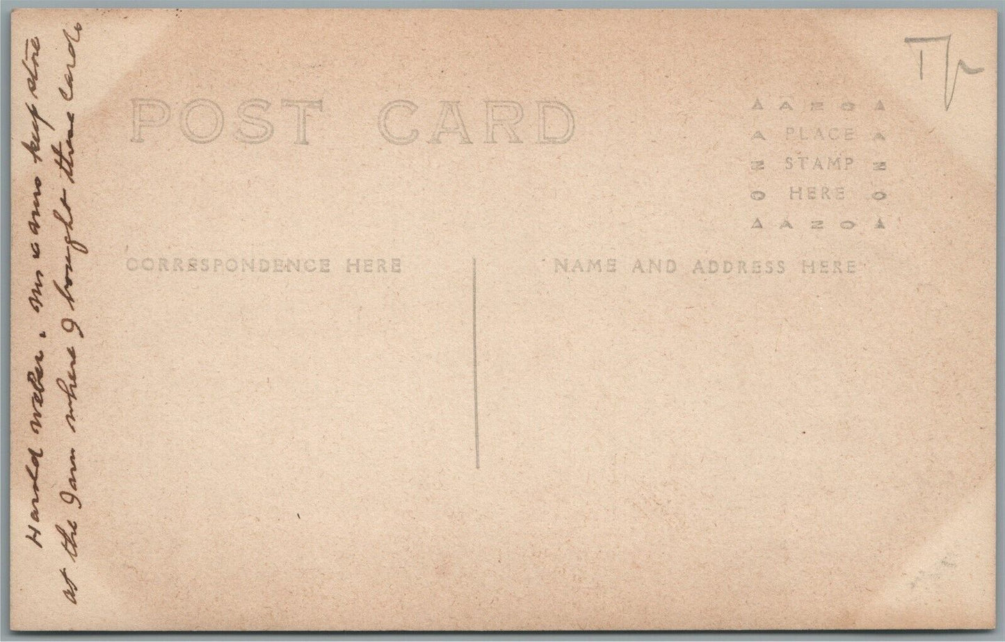 HAINES CITY FL BOATING ON LAKE EVA ANTIQUE REAL PHOTO POSTCARD RPPC