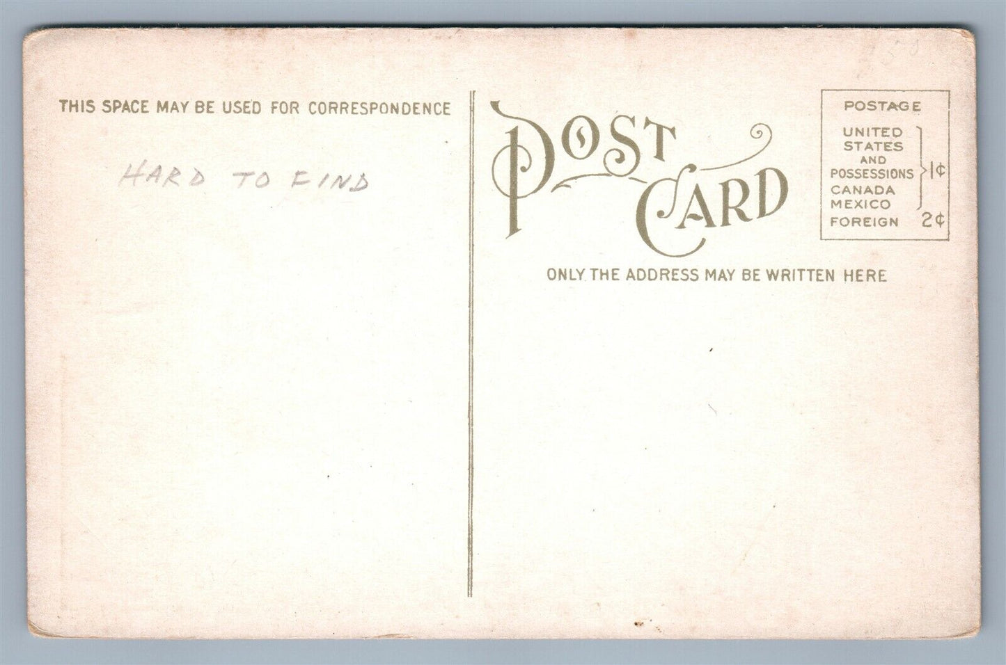 ATLANTIC CITY NJ HOTEL OSTEND ANTIQUE POSTCARD