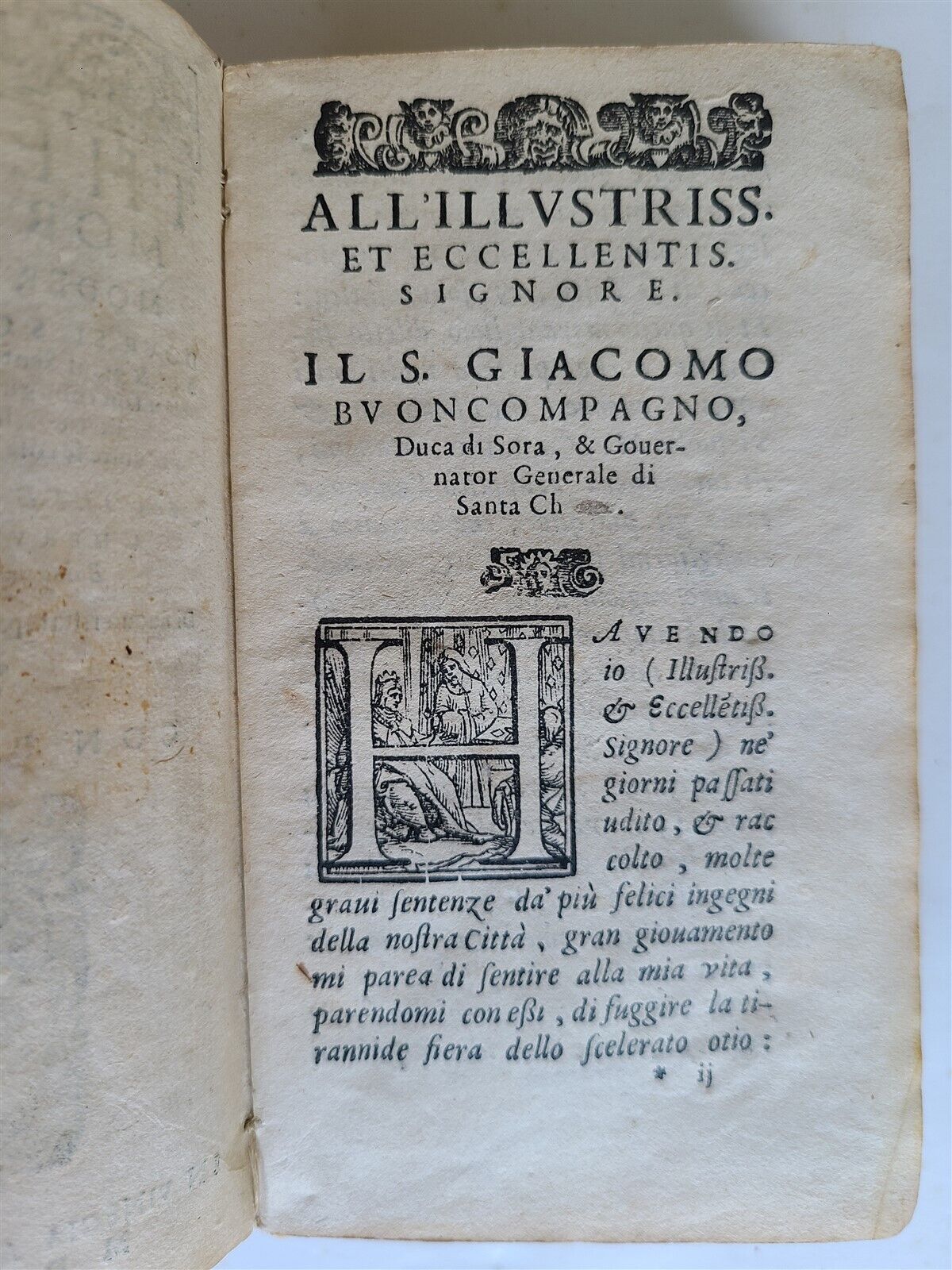 1582 Theatro morale de moderni ingegni by Cherubino Ghirardacci antique VELLUM