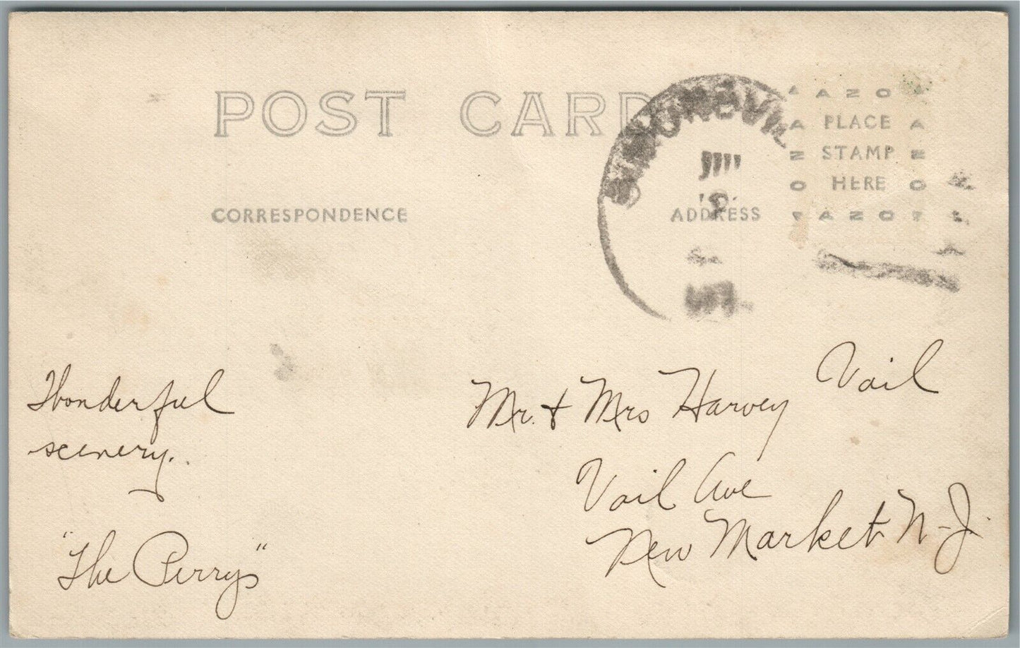 LONDONDERRY VT LOWELL LAKE HOUSE ANTIQUE REAL PHOTO POSTCARD RPPC