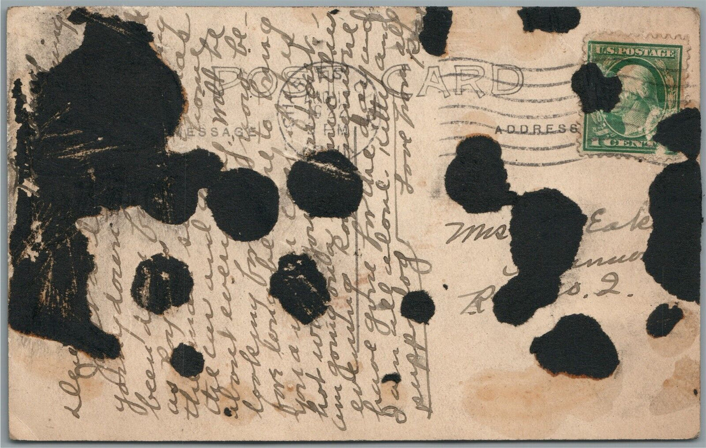 CLEAR LAKE IA OAK WOOD LANDING ANTIQUE REAL PHOTO POSTCARD RPPC