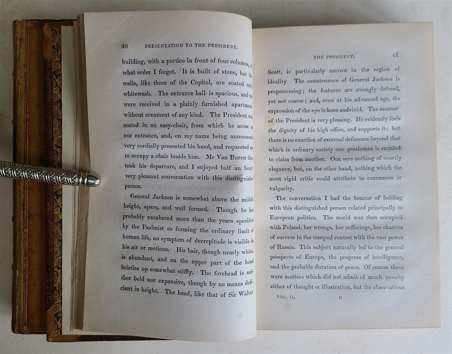 1833 MEN & MANNERS in AMERICA 2 volumes set antique