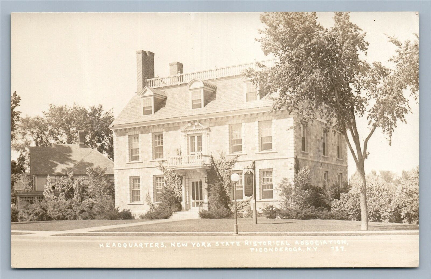TICONDEROGA NY STATE HISTORICAL ASSOCIATION ANTIQUE REAL PHOTO POSTCARD RPPC