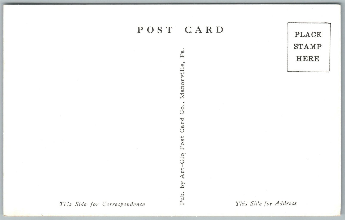 BRACKENRIDGE PA FIRE HOUSE VINTAGE POSTCARD