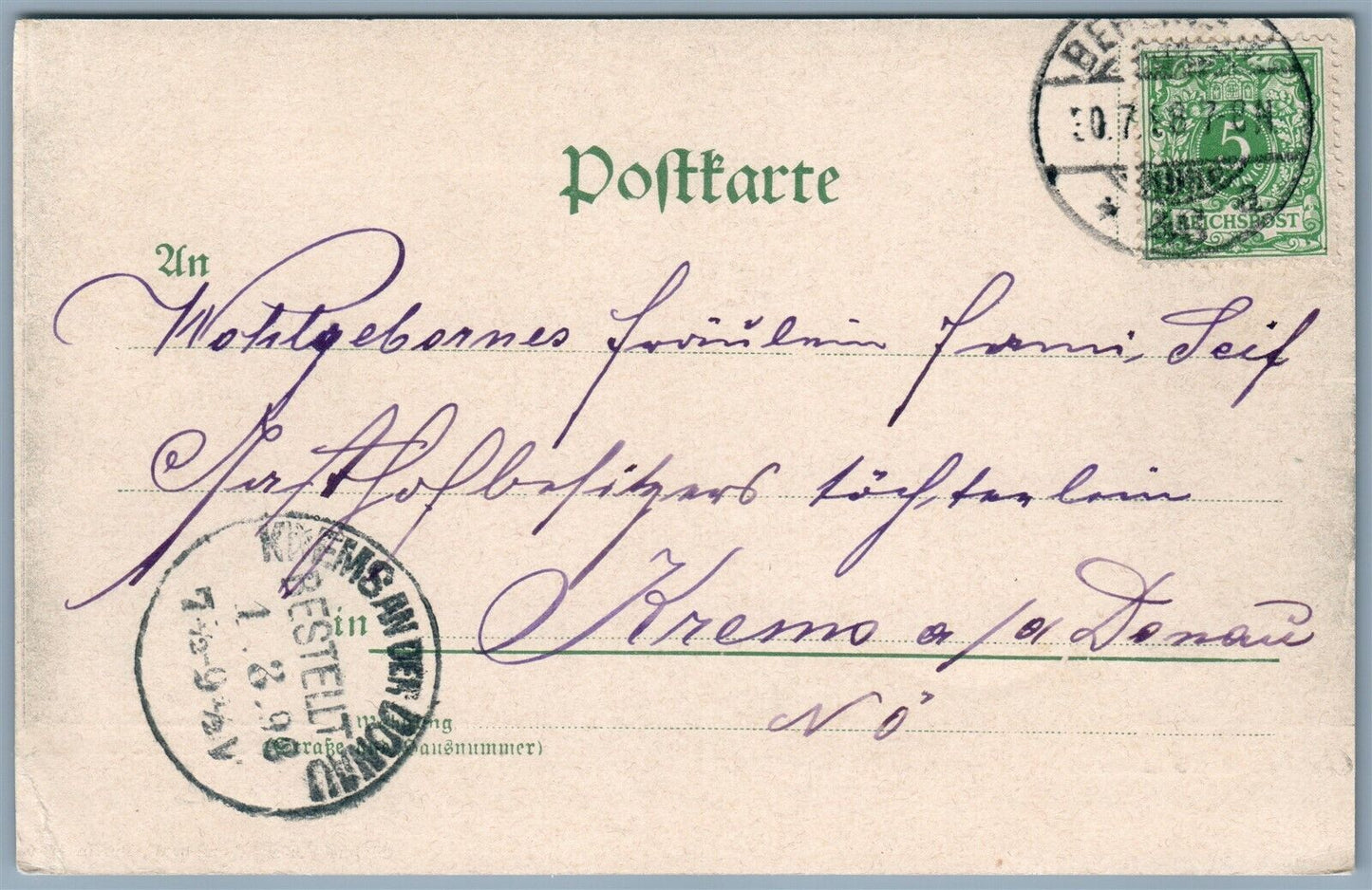 GRUSS AUS BERLIN GERMANY STADTISCHE SPARKASSE ANTIQUE POSTCARD