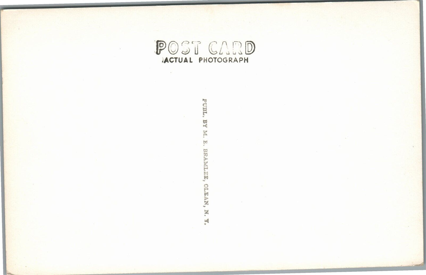 OLEAN NY SOUTH UNION STREET BRIDGE VINTAGE REAL PHOTO POSTCARD RPPC