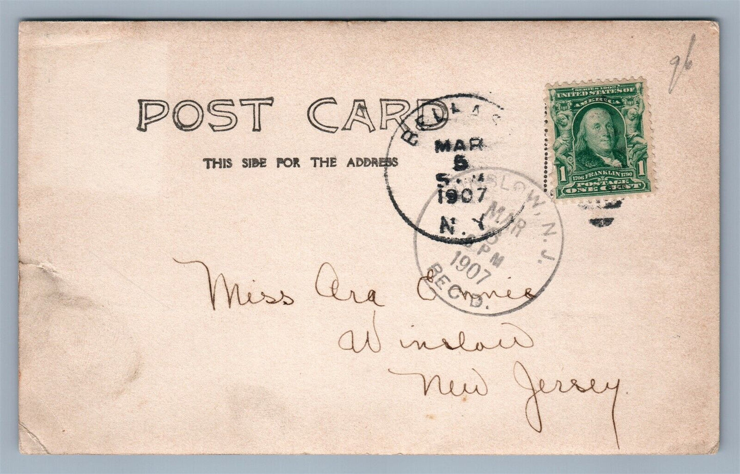 BELFAST & CUBA NY ANTIQUE REAL PHOTO POSTCARD RPPC