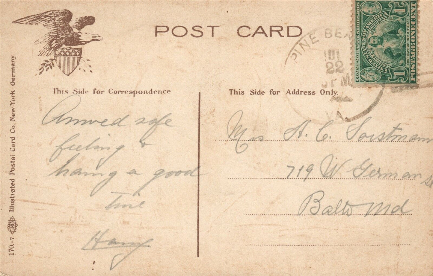 US ARMY GUARD MILITARY ANTIQUE POSTCARD