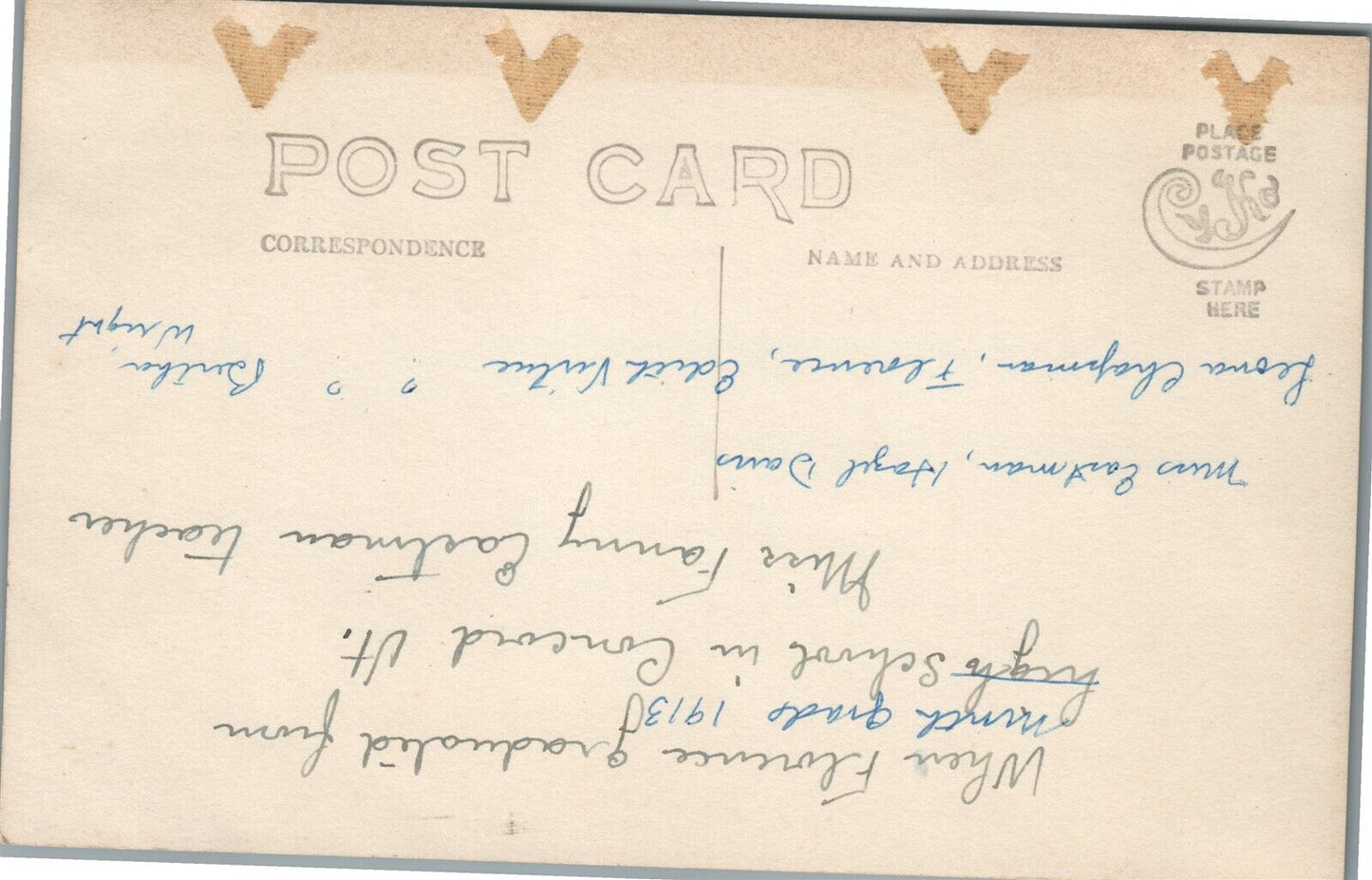 CONCORD VT HIGH SCHOOL GRADUATES ANTIQUE REAL PHOTO POSTCARD RPPC