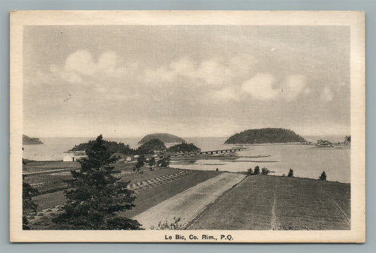 CANADA LE BIC, CO. RIM QUEBEC ANTIQUE POSTCARD