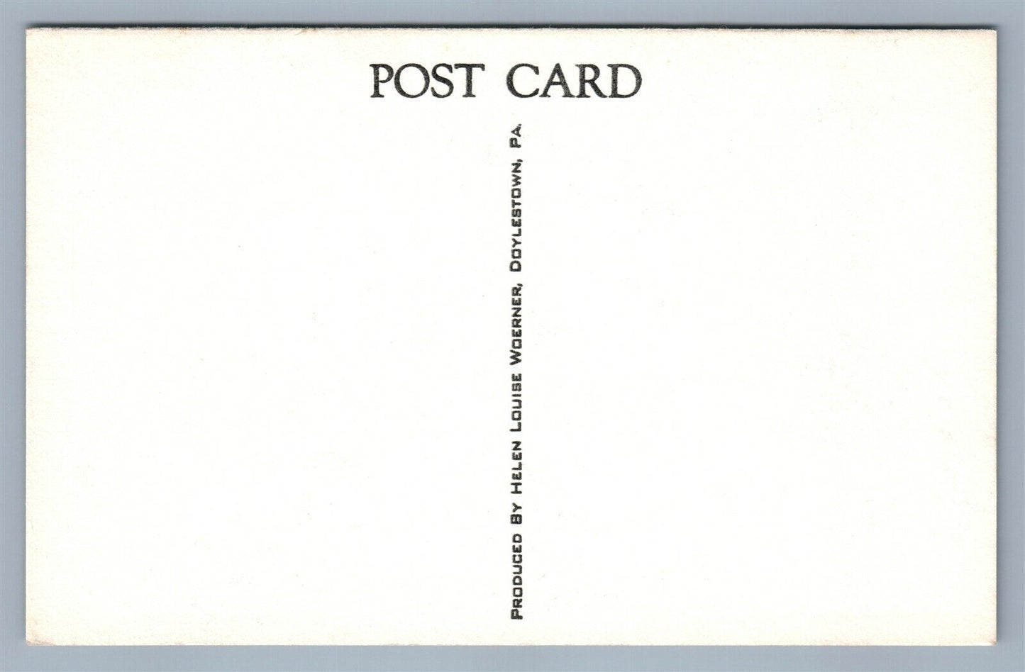 NEWTOWN BUCKS COUNTY PA OLDEST FRAME BUILDING STATE ST. VINTAGE POSTCARD