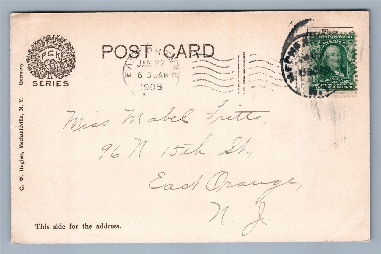 MECHANICVILLE NY RAILROAD YOUNG MEN'S CHRISTIAN ASSOCIATION ANTIQUE POSTCARD