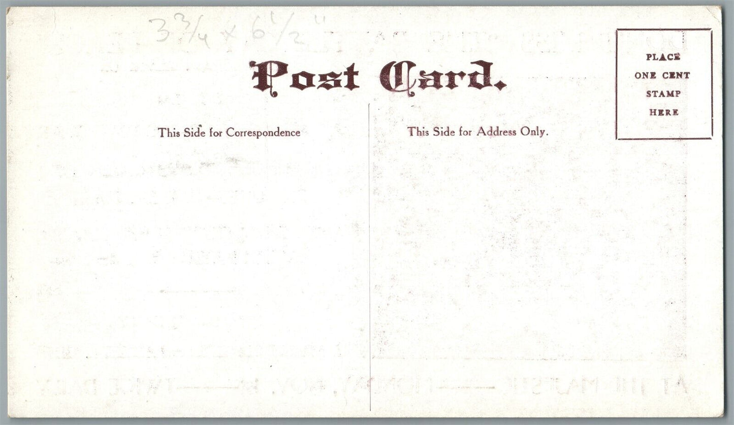 BOSTON MA MAJESTIC THEATRE battle cry of peace PLAY ANTIQUE POSTCARD