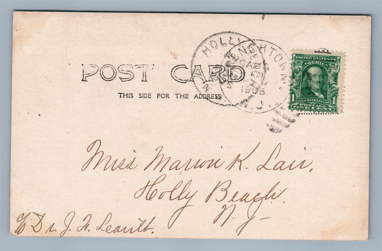 FRENCHTOWN NJ IN THE HOLLOW ANTIQUE REAL PHOTO POSTCARD RPPC