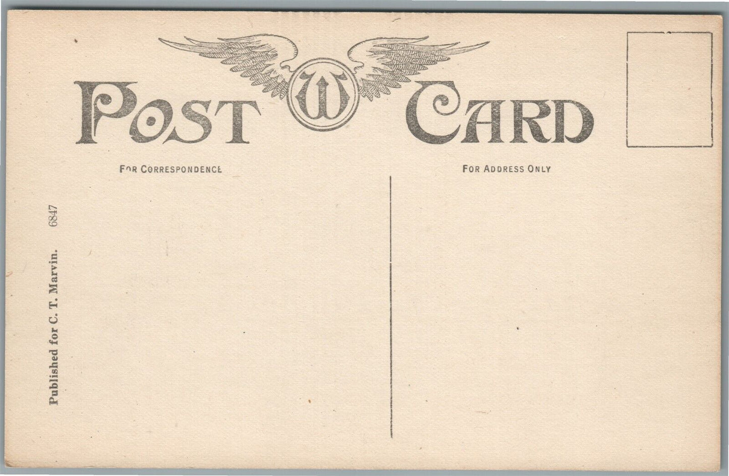 MONTROSE PA POST OFFICE ANTIQUE POSTCARD