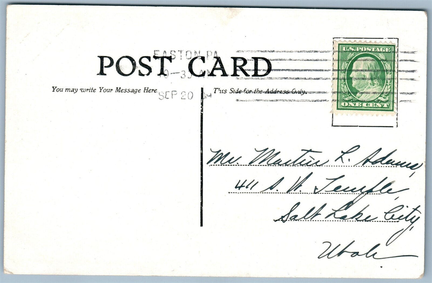 GREAT HEAVIENS COMIC ANTIQUE POSTCARD STORK w/ BABY